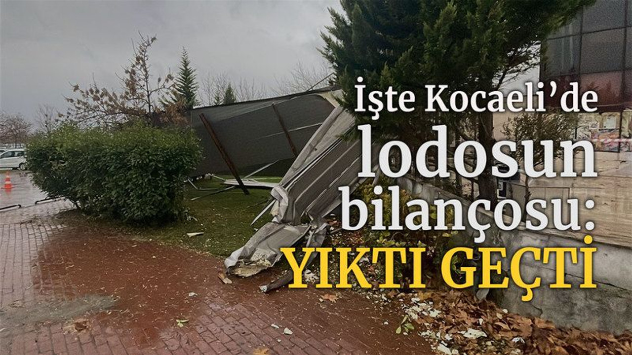 İşte Kocaeli'de lodosun bilançosu: Yıktı geçti